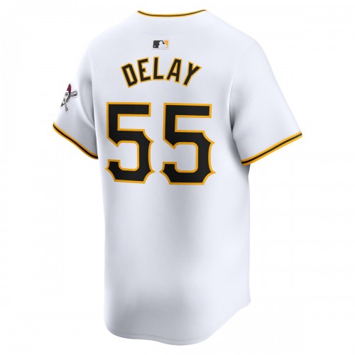 Jason Delay Pittsburgh Pirates Nike Home Limited Player Jersey – White