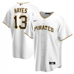 Ke'Bryan Hayes Pittsburgh Pirates Nike Home Replica Jersey - White Ke'Bryan Hayes Pittsburgh Pirates Nike Home Replica Jersey - White