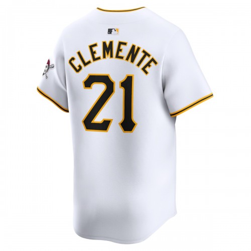 Roberto Clemente Pittsburgh Pirates Nike Home Limited Player Jersey - White