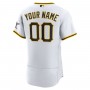 Pittsburgh Pirates Nike Home Authentic Custom Jersey - White