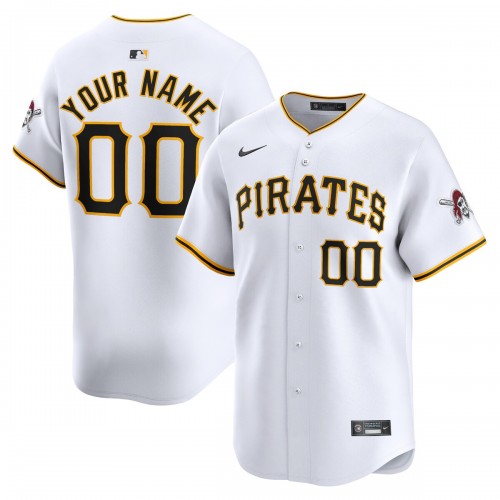 Pittsburgh Pirates Nike Home Limited Custom Jersey - White