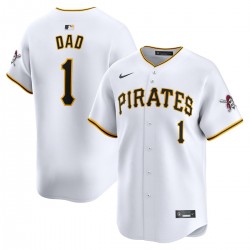 Pittsburgh Pirates Nike #1 Dad Home Limited Jersey - White Pittsburgh Pirates Nike #1 Dad Home Limited Jersey - White