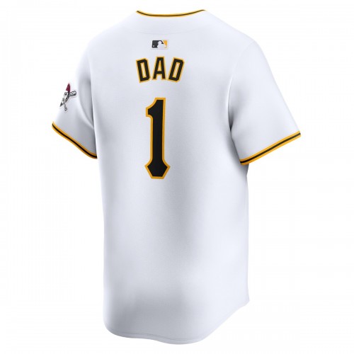 Pittsburgh Pirates Nike #1 Dad Home Limited Jersey - White