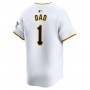 Pittsburgh Pirates Nike #1 Dad Home Limited Jersey - White