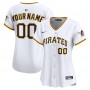 Pittsburgh Pirates Nike Women's Home Limited Custom Jersey - White Pittsburgh Pirates Nike Women's Home Limited Custom Jersey - White