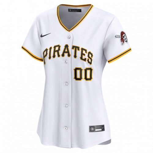 Pittsburgh Pirates Nike Women's Home Limited Custom Jersey - White Pittsburgh Pirates Nike Women's Home Limited Custom Jersey - White