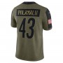 Troy Polamalu Pittsburgh Steelers Nike 2021 Salute To Service Retired Player Limited Jersey - Olive