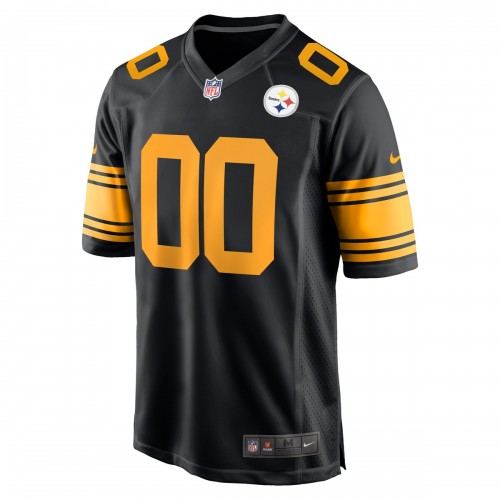 Pittsburgh Steelers Nike Alternate Custom Game Jersey - Black