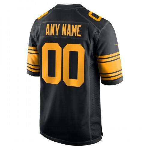 Pittsburgh Steelers Nike Alternate Custom Game Jersey - Black