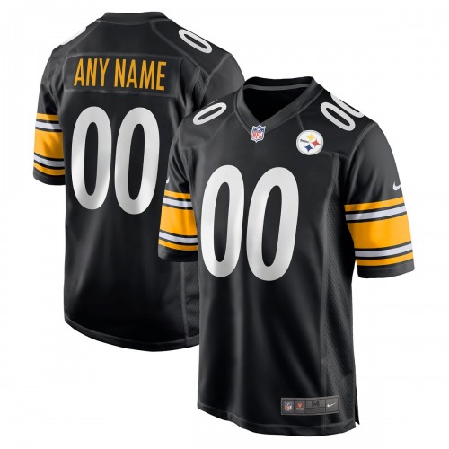 Pittsburgh Steelers Nike Game Custom Player Jersey - Black