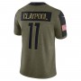 Chase Claypool Pittsburgh Steelers Nike 2021 Salute To Service Limited Player Jersey - Olive