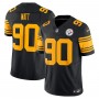 T.J. Watt Pittsburgh Steelers Nike Vapor F.U.S.E. Limited Alternate 2 Jersey - Black