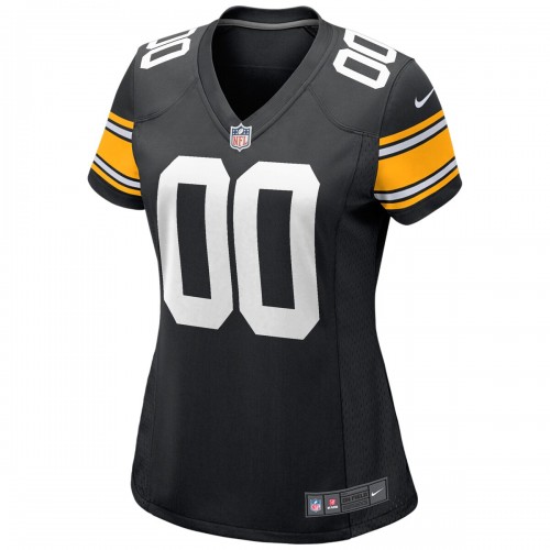 Pittsburgh Steelers Nike Women's Alternate Custom Game Jersey - Black