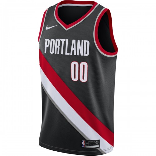Portland Trail Blazers Nike Swingman Custom Jersey Black - Icon Edition