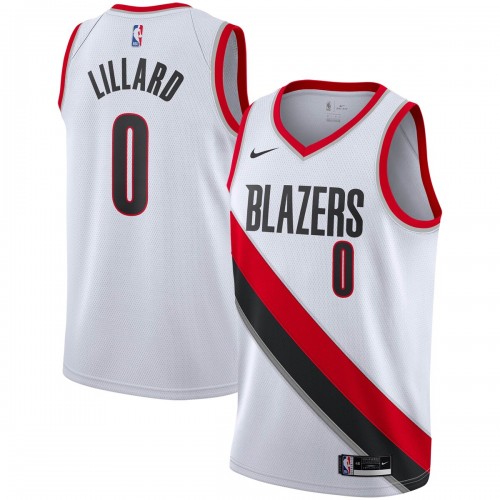 Damian Lillard Portland Trail Blazers Nike 2020/21 Swingman Player Jersey - Association Edition - White