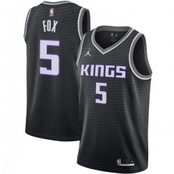 De'Aaron Fox Sacramento Kings Jordan Brand Logo 2020/21 Swingman Jersey - Statement Edition - Black De'Aaron Fox Sacramento Kings Jordan Brand Logo 2020/21 Swingman Jersey - Statement Edition - Black