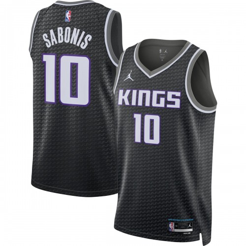 Domantas Sabonis Sacramento Kings Jordan Brand 2022/23 Statement Edition Swingman Jersey - Black