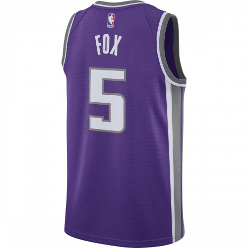De'Aaron Fox Sacramento Kings Nike 2020/21 Swingman Jersey - Purple - Icon Edition