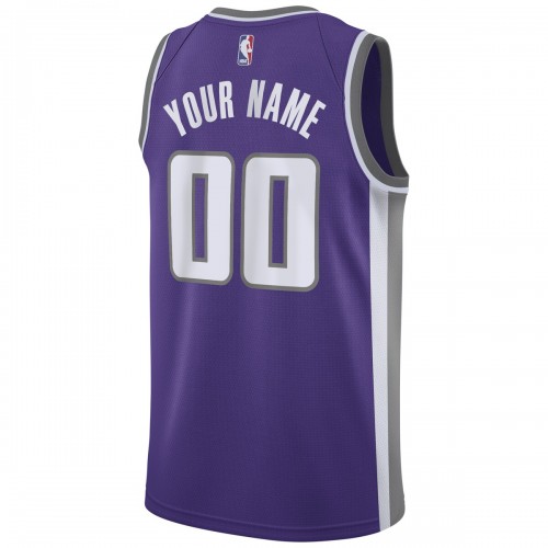 Sacramento Kings Nike 2020/21 Swingman Custom Jersey - Icon Edition - Purple