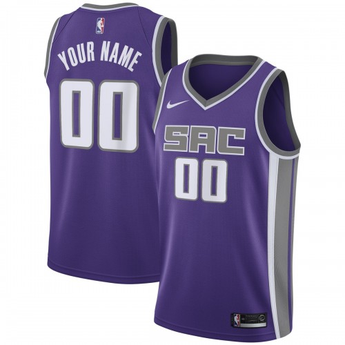 Sacramento Kings Nike Swingman Custom Jersey Purple - Icon Edition