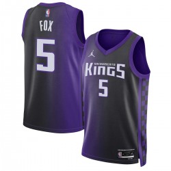 De'Aaron Fox Sacramento Kings Jordan Brand Unisex Swingman Jersey - Statement Edition - Purple