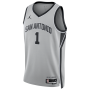 Victor Wembanyama San Antonio Spurs Jordan Brand Unisex Swingman Jersey - Statement Edition - Silver Victor Wembanyama San Antonio Spurs Jordan Brand Unisex Swingman Jersey - Statement Edition - Silver
