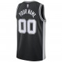 San Antonio Spurs Nike Swingman Custom Jersey Black - Icon Edition