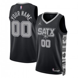 San Antonio Spurs Jordan Brand Unisex 2022/23 Swingman Custom Jersey - Statement Edition - Black San Antonio Spurs Jordan Brand Unisex 2022/23 Swingman Custom Jersey - Statement Edition - Black