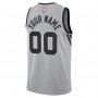 San Antonio Spurs Jordan Brand Unisex Swingman Custom Jersey - Statement Edition - Silver