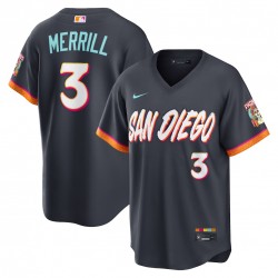 Jackson Merrill San Diego Padres Nike 2026 City Connect Stadium Jersey - Obsidian