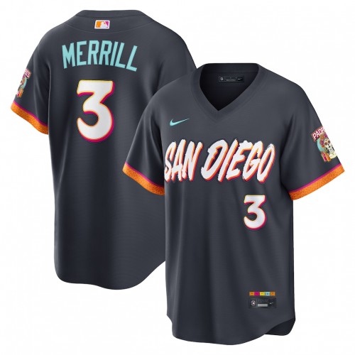 Jackson Merrill San Diego Padres Nike 2026 City Connect Stadium Jersey - Obsidian Jackson Merrill San Diego Padres Nike 2026 City Connect Stadium Jersey - Obsidian