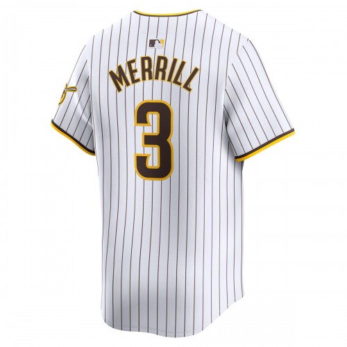 Jackson Merrill San Diego Padres Nike Home Limited Jersey - White