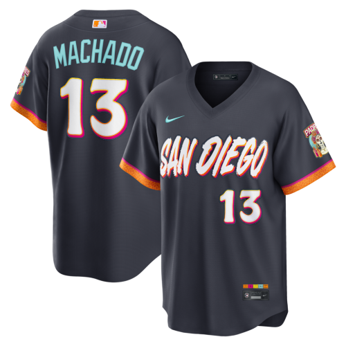 Manny Machado San Diego Padres Nike 2026 City Connect Stadium Jersey - Obsidian Manny Machado San Diego Padres Nike 2026 City Connect Stadium Jersey - Obsidian