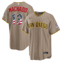 Manny Machado San Diego Padres Nike USA 250 Fourth of July Alternate Stadium Jersey - Sand Manny Machado San Diego Padres Nike USA 250 Fourth of July Alternate Stadium Jersey - Sand