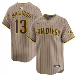 Manny Machado San Diego Padres Nike Alternate Limited Player Jersey – Tan