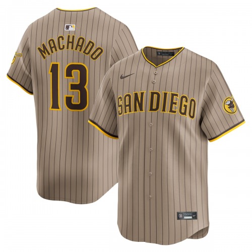 Manny Machado San Diego Padres Nike Alternate Limited Player Jersey – Tan