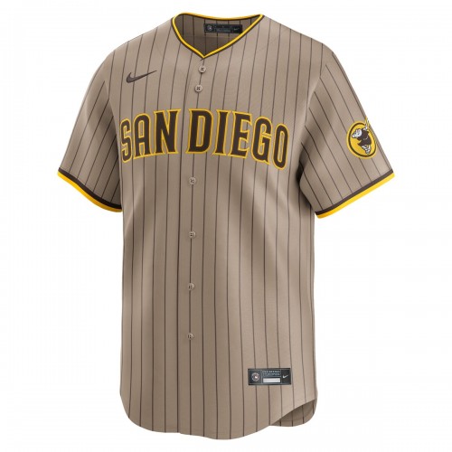 Manny Machado San Diego Padres Nike Alternate Limited Player Jersey – Tan