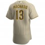 Manny Machado San Diego Padres Nike Alternate Authentic Player Jersey - Tan/Brown
