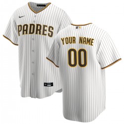 San Diego Padres Nike Home Replica Custom Jersey - White San Diego Padres Nike Home Replica Custom Jersey - White