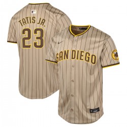 Fernando Tatis Jr. San Diego Padres Nike Youth Alternate Limited Player Jersey - Sand Fernando Tatis Jr. San Diego Padres Nike Youth Alternate Limited Player Jersey - Sand