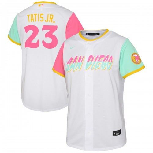 Fernando Tatis Jr. San Diego Padres Nike Youth 2022 City Connect Replica Player Jersey - White
