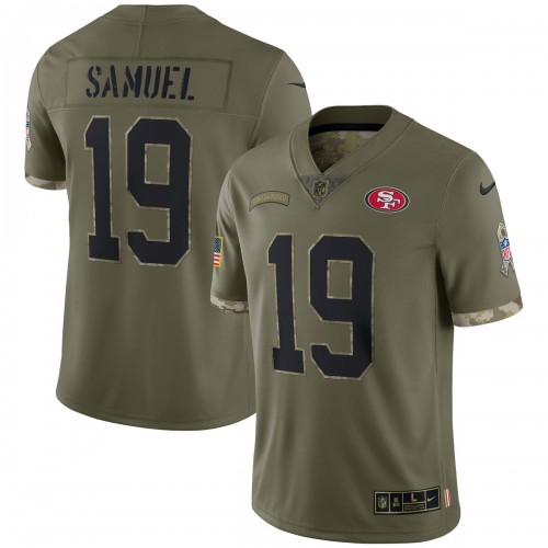 Deebo Samuel San Francisco 49ers Nike 2022 Salute To Service Limited Jersey - Olive