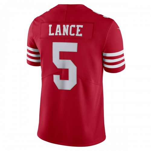 Trey Lance San Francisco 49ers Nike Vapor Limited Jersey - Scarlet