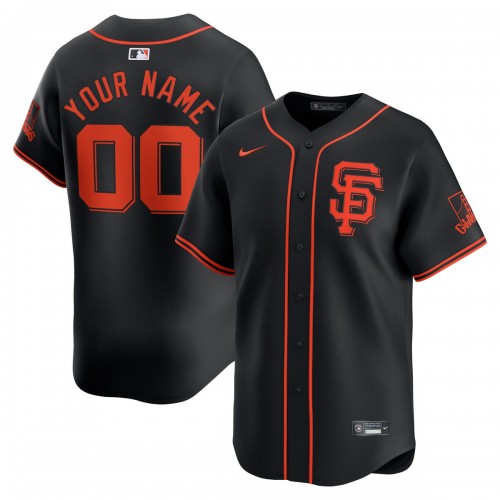 San Francisco Giants Nike  Alternate Limited Custom Jersey – Black