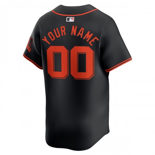 San Francisco Giants Nike  Alternate Limited Custom Jersey – Black