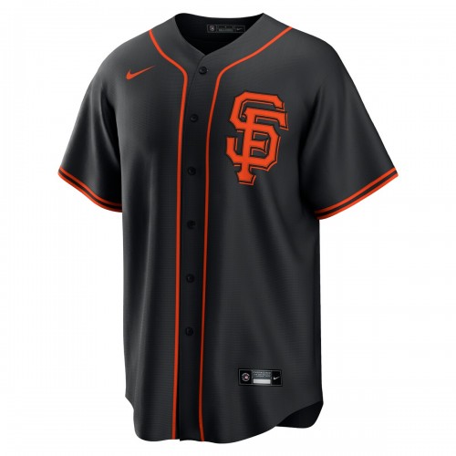 San Francisco Giants Nike Alternate Replica Team Jersey - Black