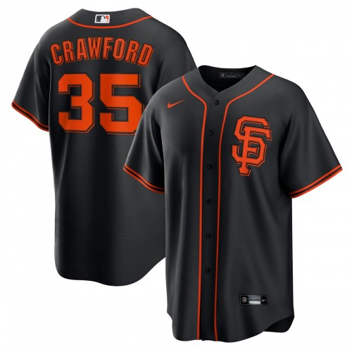 Brandon Crawford San Francisco Giants Nike Alternate Replica Player Name Jersey - Black