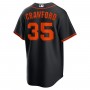 Brandon Crawford San Francisco Giants Nike Alternate Replica Player Name Jersey - Black