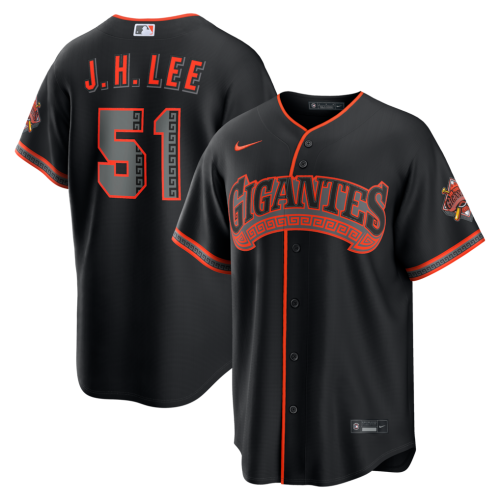 Jung Hoo Lee San Francisco Giants Nike Alternate Stadium Jersey - Black Jung Hoo Lee San Francisco Giants Nike Alternate Stadium Jersey - Black
