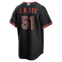 Jung Hoo Lee San Francisco Giants Nike Alternate Stadium Jersey - Black Jung Hoo Lee San Francisco Giants Nike Alternate Stadium Jersey - Black